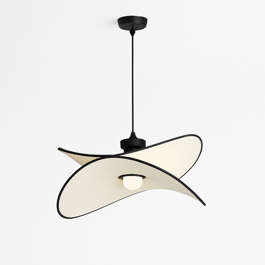Lustre Minimaliste Jaune Tissu ZISIZ