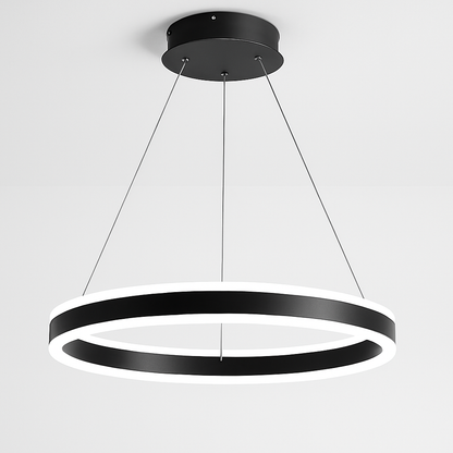 Lustre LED Anneau Moderne Chrome Poli