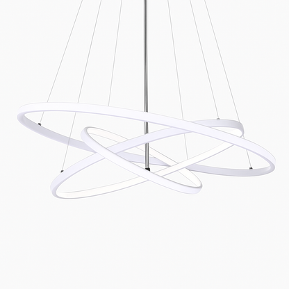 Lustre LED Design Anneaux Suspendus