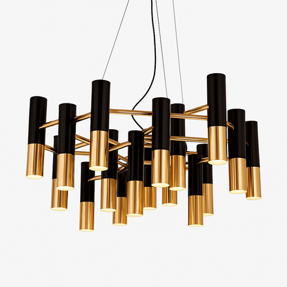 Lustre Design Italy Métal Noir & Doré