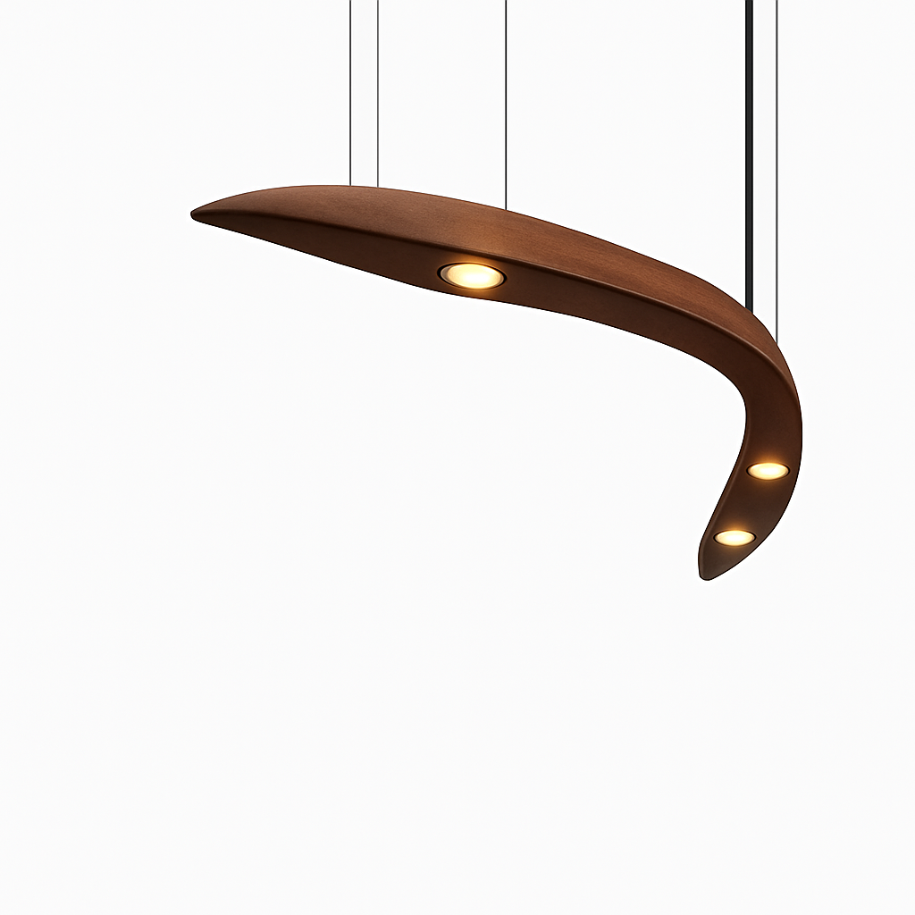 Lustre Villa Bois & Bambou LED Design Naturel