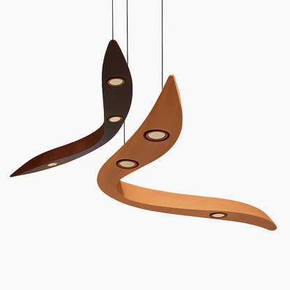Lustre Villa Bois & Bambou LED Design Naturel