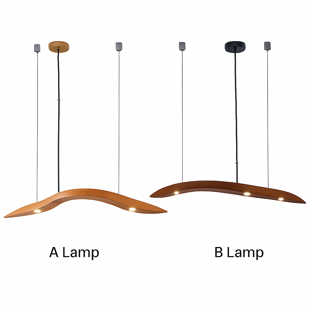 Lustre Villa Bois & Bambou LED Design Naturel
