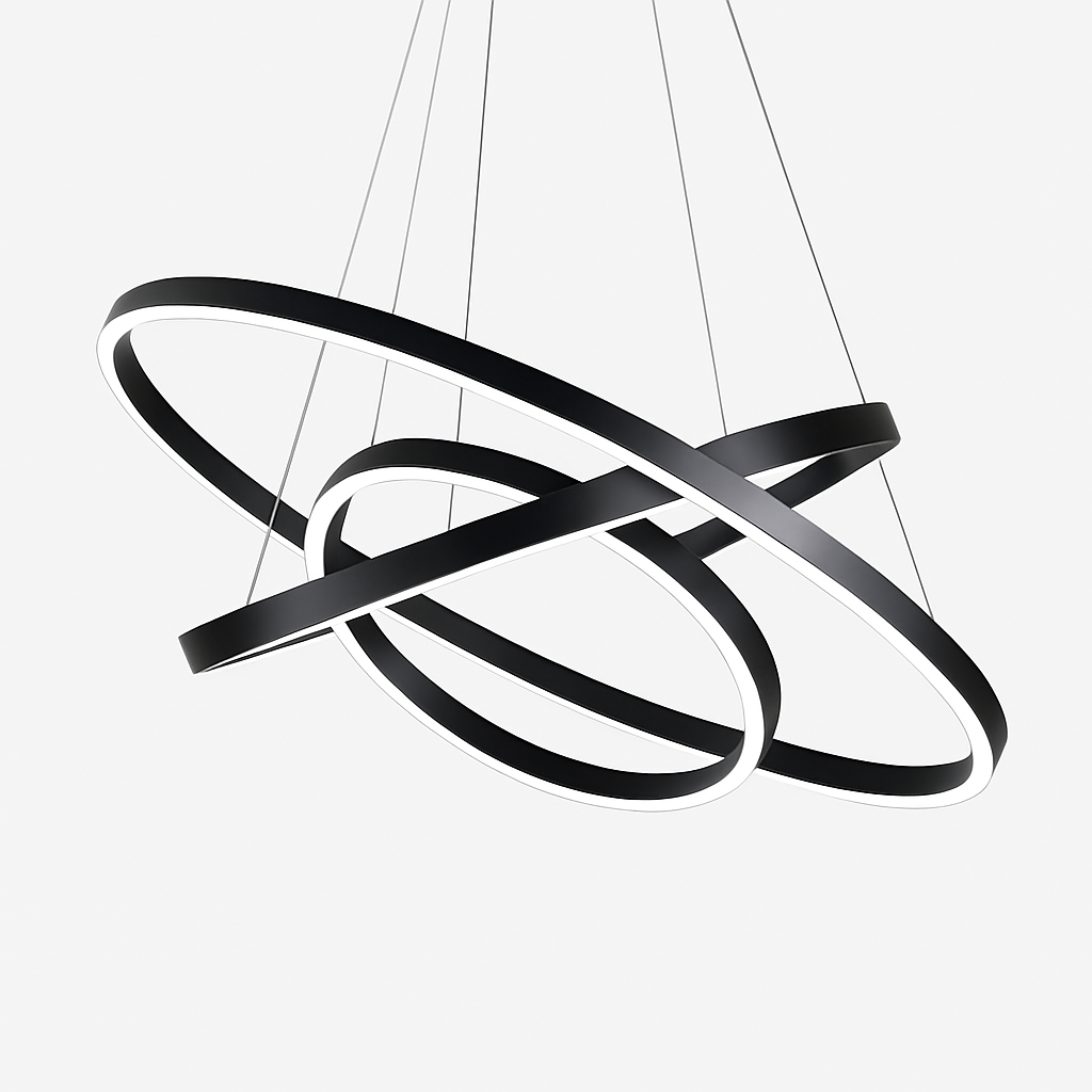 Lustre Design Cercles Entrelacés - Moderne & Élégant