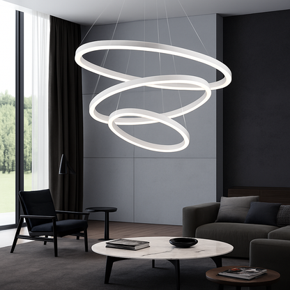 Lustre Design Cercles Entrelacés - Moderne & Élégant