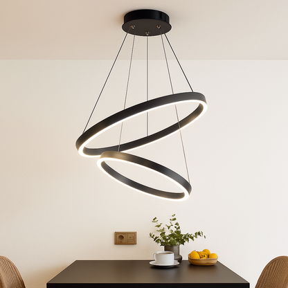 Lustre Design Cercles Entrelacés - Moderne & Élégant