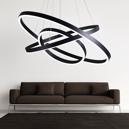 Lustre Design Cercles Entrelacés - Moderne & Élégant