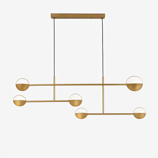 Lustre Design Zev - Élégance Circulaire Doré ou Noir