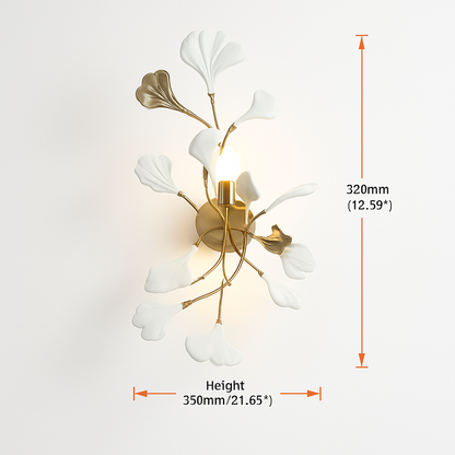 Lustre Design Céramique Dorée Naturelle