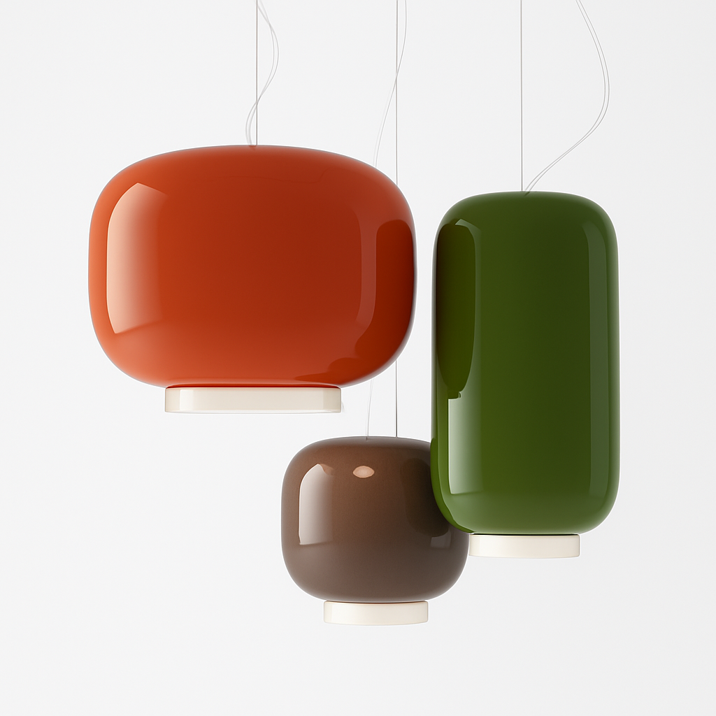 Lustre Design Italien Verre Coloré Winfordo
