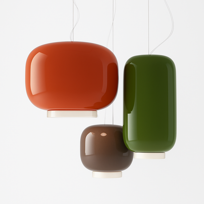 Lustre Design Italien Verre Coloré Winfordo