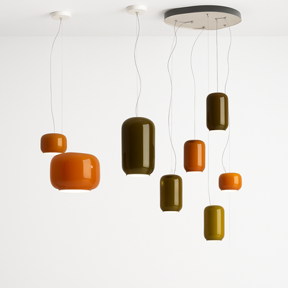 Lustre Design Italien Verre Coloré Winfordo