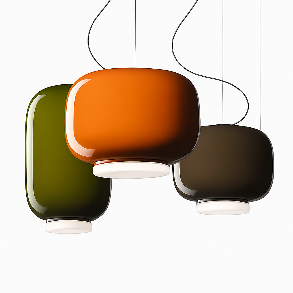 Lustre Design Italien Verre Coloré Winfordo