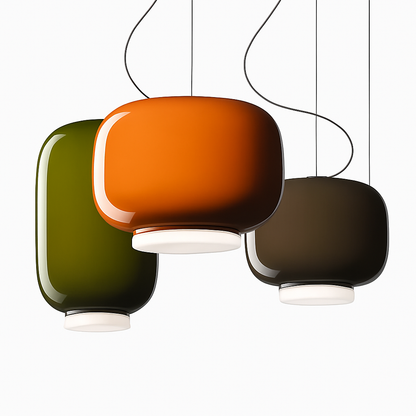 Lustre Design Italien Verre Coloré Winfordo