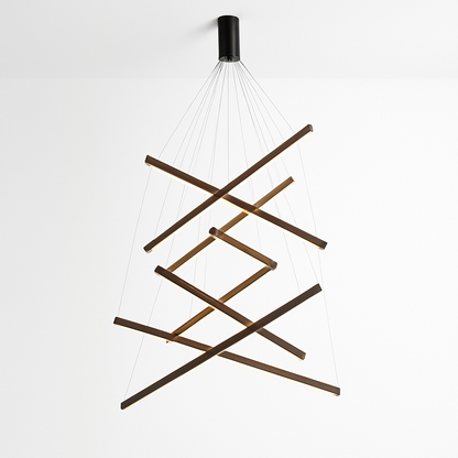 Lustre LED Design Solana Noir Aluminium