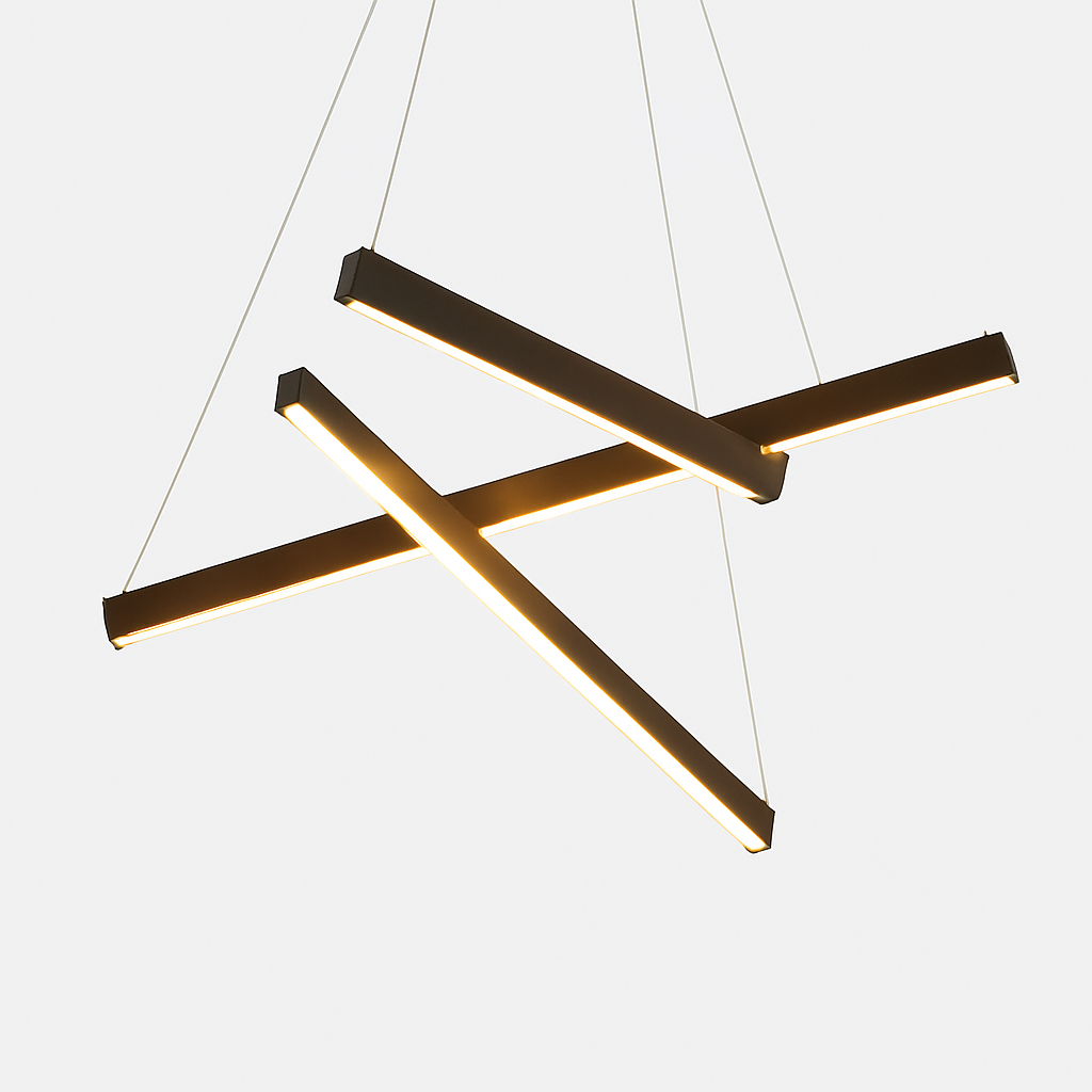 Lustre LED Design Solana Noir Aluminium