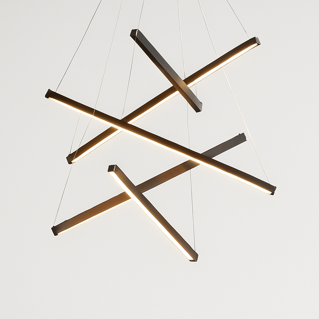 Lustre LED Design Solana Noir Aluminium