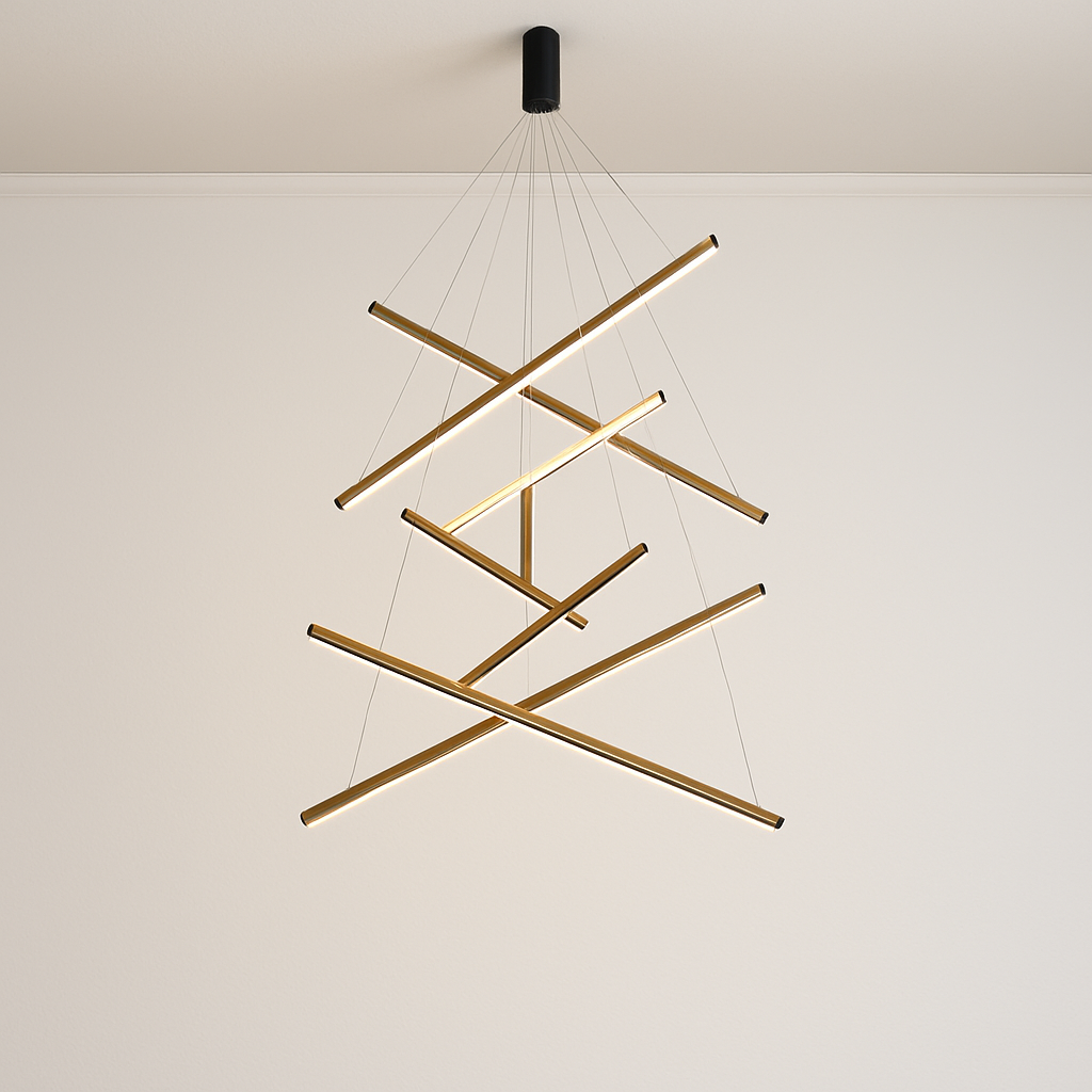 Lustre LED Design Solana Noir Aluminium