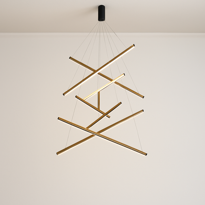 Lustre LED Design Solana Noir Aluminium