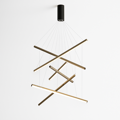 Lustre LED Design Solana Noir Aluminium