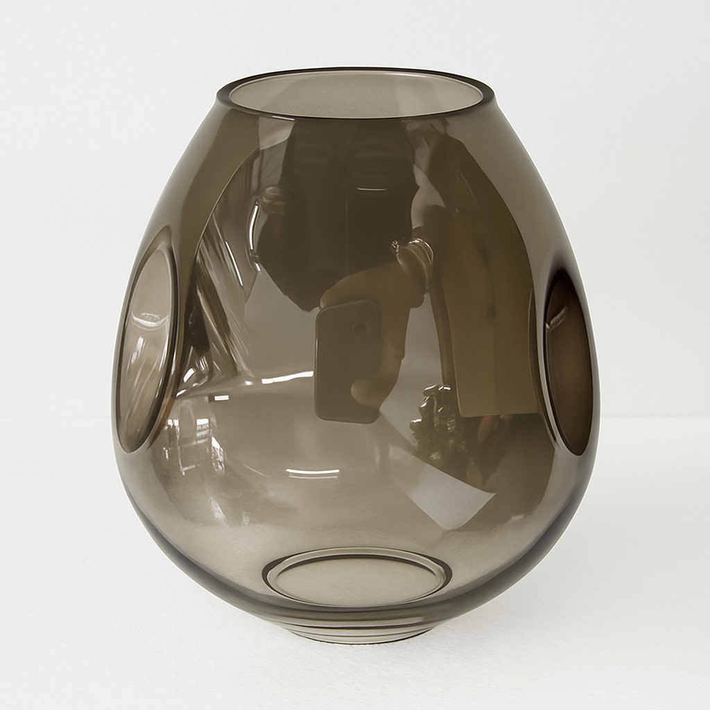 Lustre LED Beans Design Métal & Verre