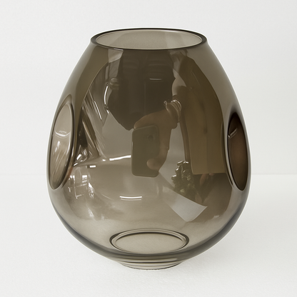 Lustre LED Beans Design Métal & Verre
