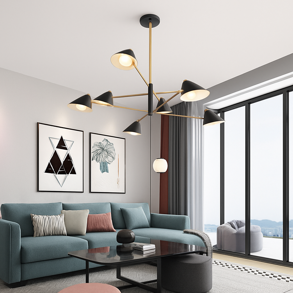 Lustre Design LED Triangle - Style Loft Moderne