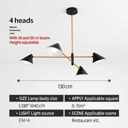 Lustre Design LED Triangle - Style Loft Moderne