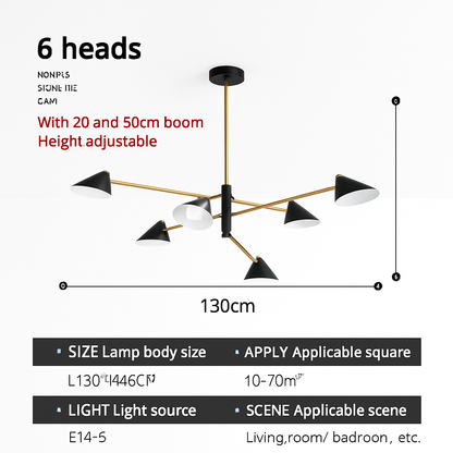 Lustre Design LED Triangle - Style Loft Moderne