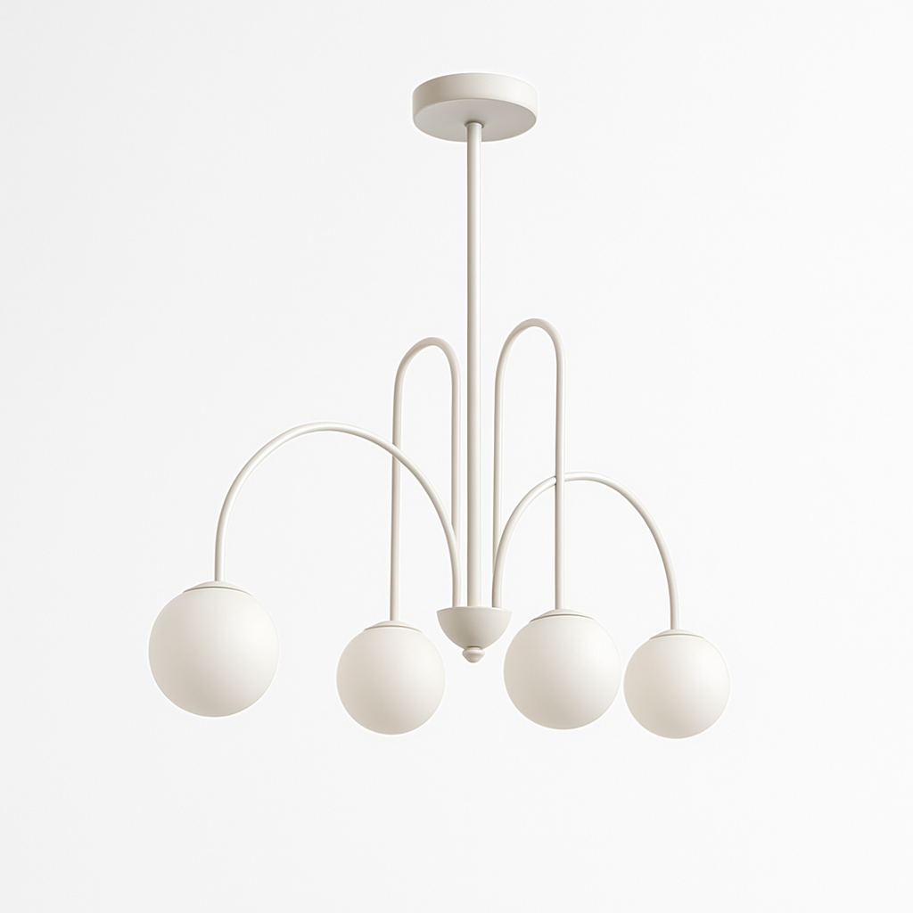 Lustre Design LED Doré Branches Métal & Verre