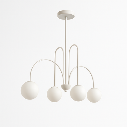 Lustre Design LED Doré Branches Métal & Verre