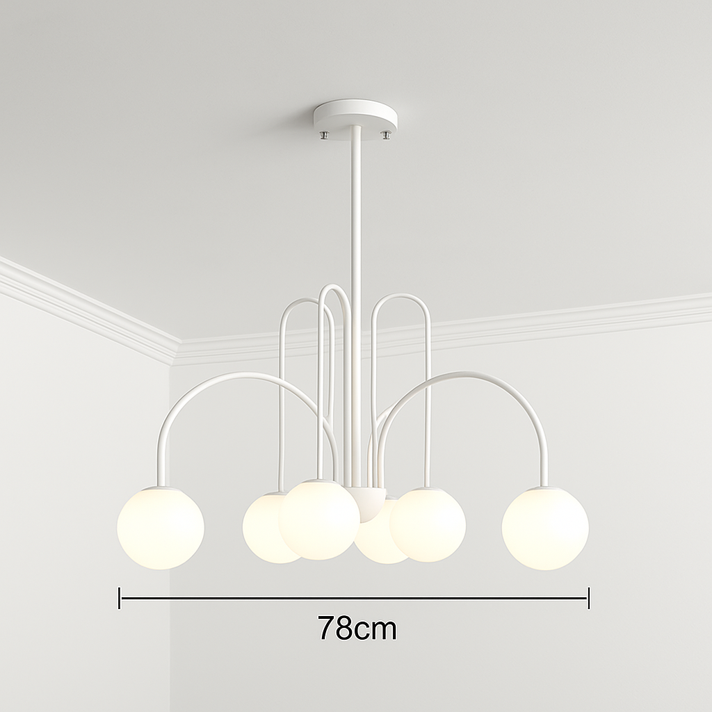 Lustre Design LED Doré Branches Métal & Verre