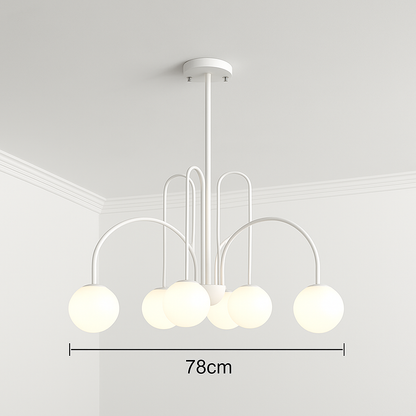 Lustre Design LED Doré Branches Métal & Verre