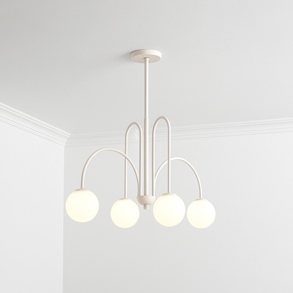 Lustre Design LED Doré Branches Métal & Verre