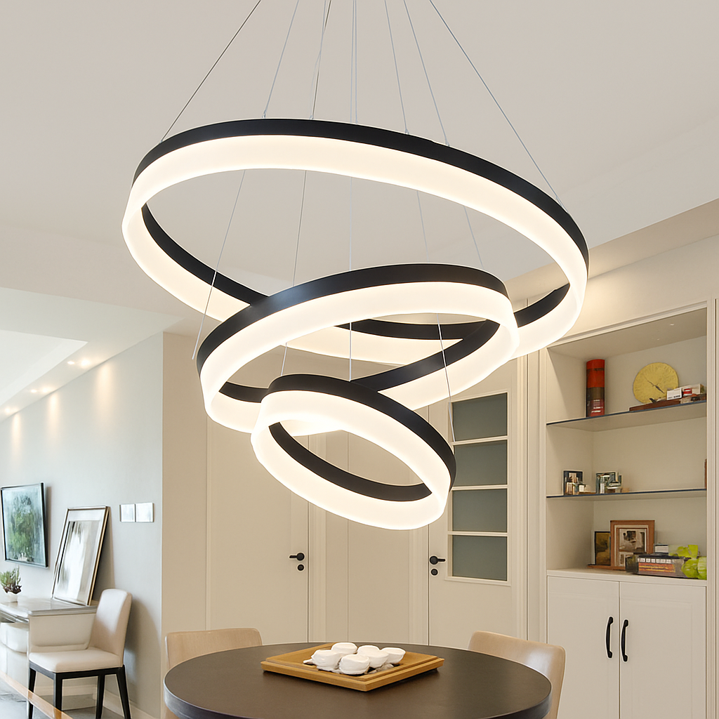 Lustre LED Cercle Design Moderne