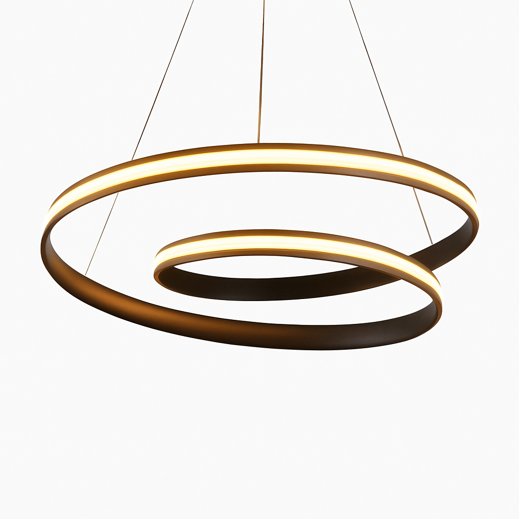Lustre Spirale LED Design Mooskolin