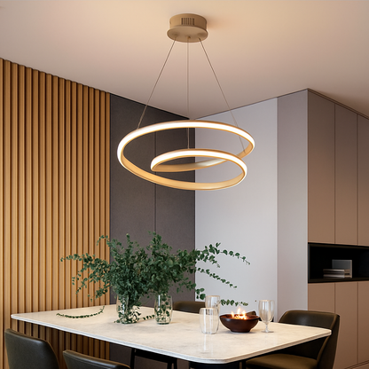 Lustre Spirale LED Design Mooskolin