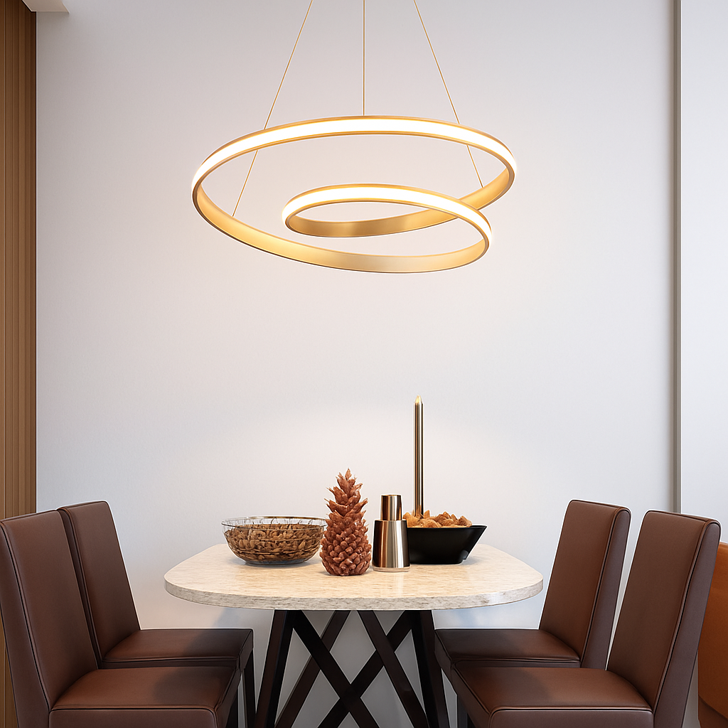 Lustre Spirale LED Design Mooskolin