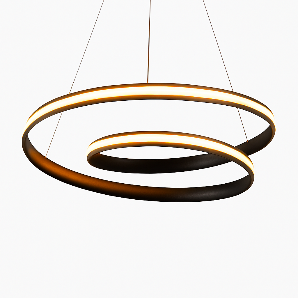 Lustre Spirale LED Design Mooskolin