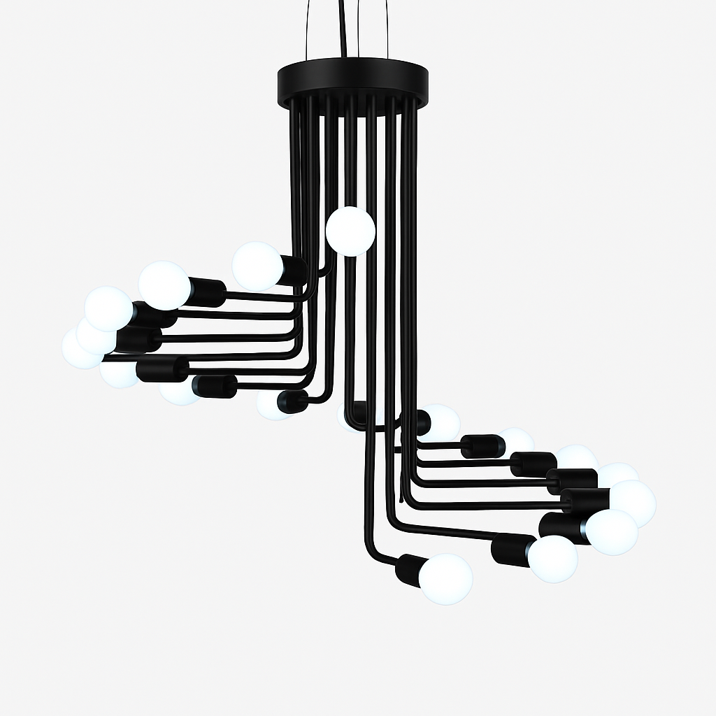 Lustre Design Noir Épuré