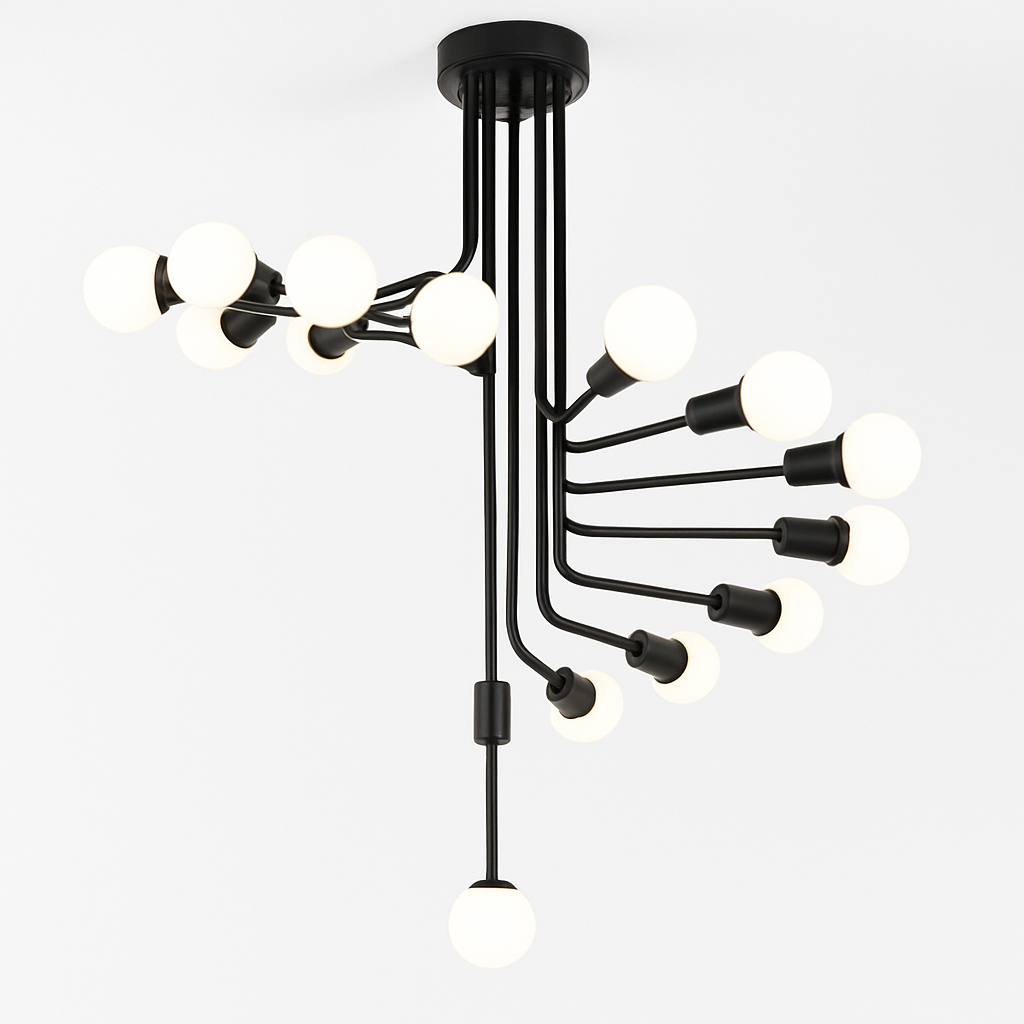 Lustre Design Noir Épuré