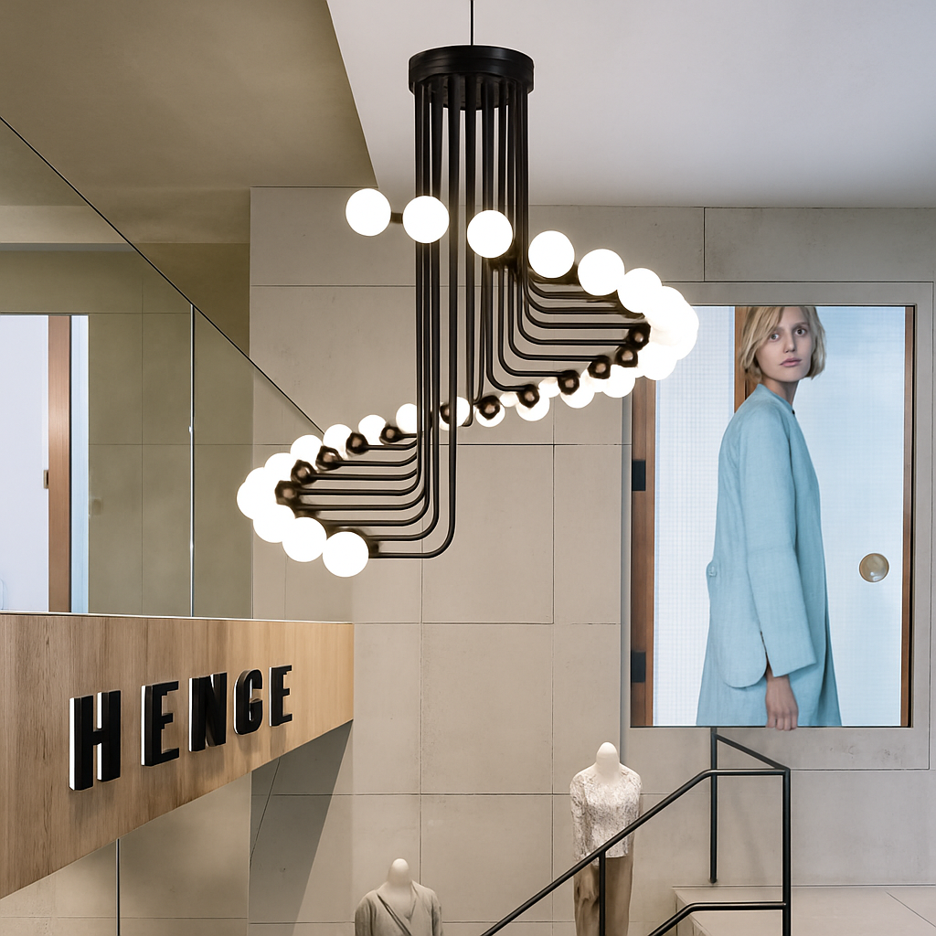 Lustre Design Noir Épuré