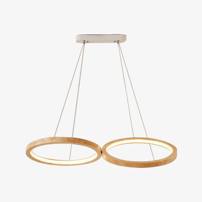 Lustre LED Bois Design Scandinave Botimi