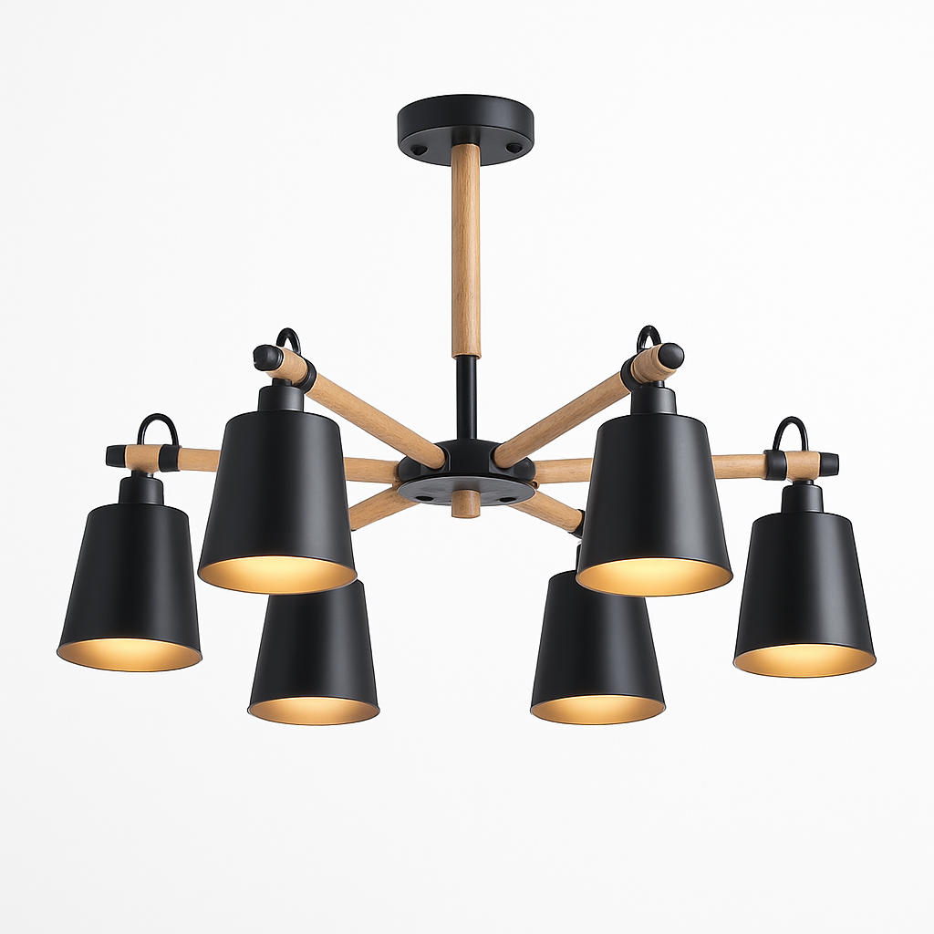 Lustre Personality : Bois & Métal Design Loft Chic