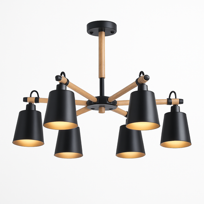Lustre Personality : Bois & Métal Design Loft Chic