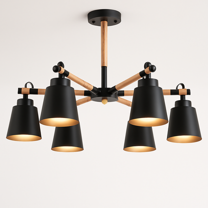 Lustre Personality : Bois & Métal Design Loft Chic