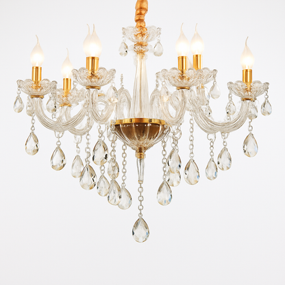 Lustre Cristal Transparent Moderne LED