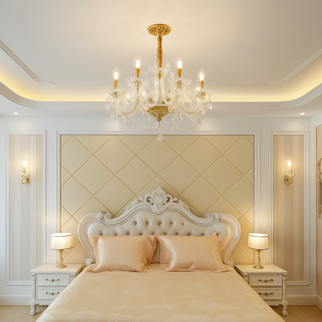 Lustre Cristal Transparent Moderne LED