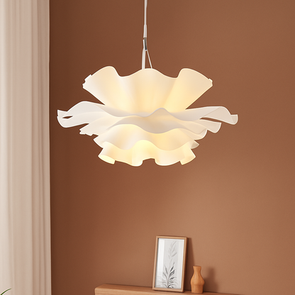 Lustre Design Nordique Fleurs Blanches