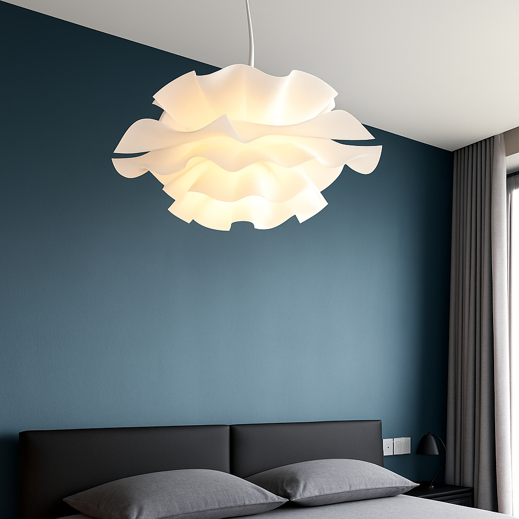 Lustre Design Nordique Fleurs Blanches